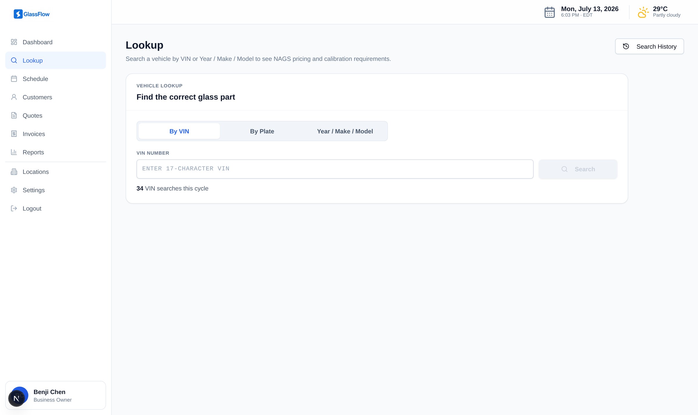 Vehicle lookup by VIN, plate or year-make-model with NAGS pricing